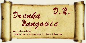 Drenka Mangović vizit kartica